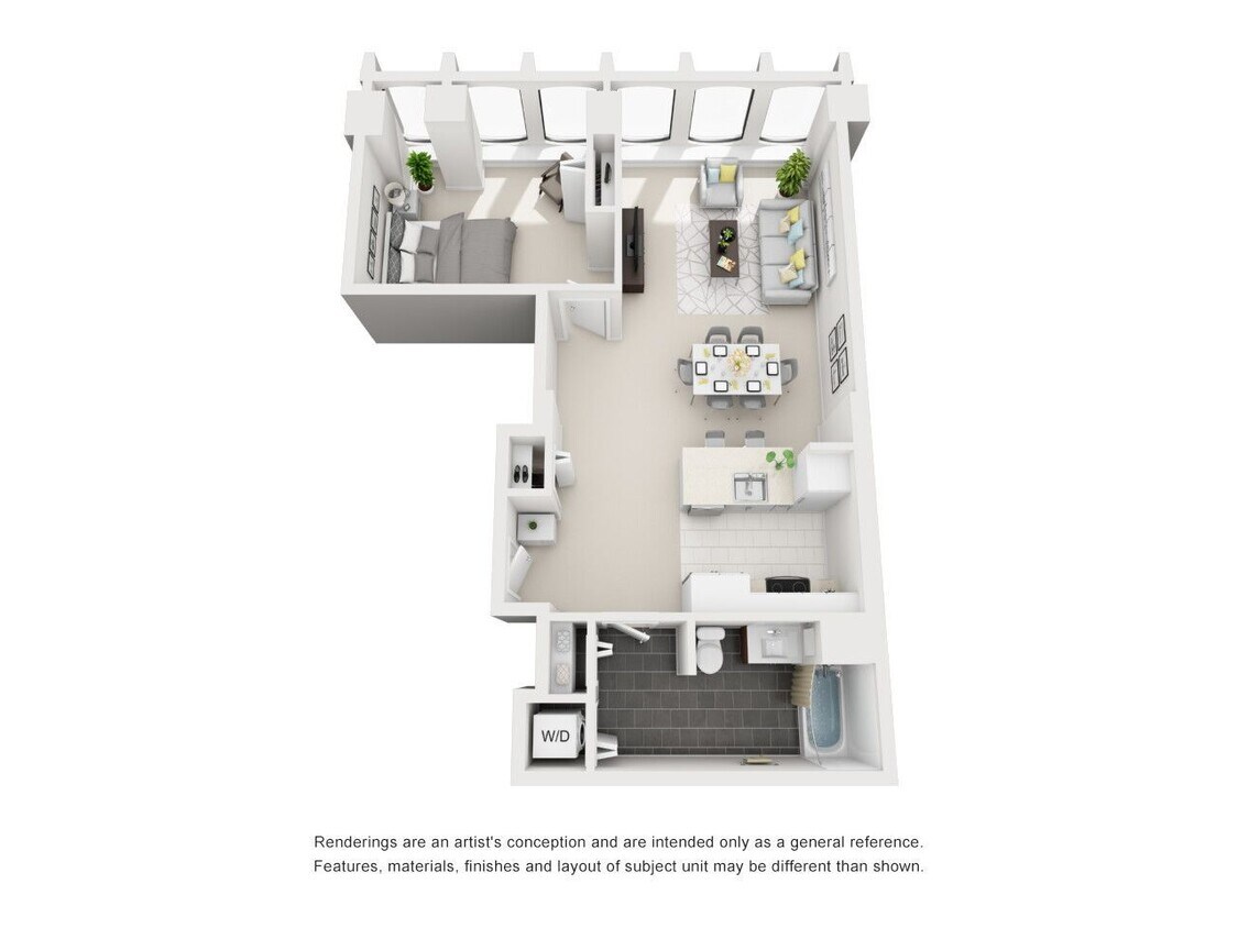 Floor Plan - 1 Bedroom