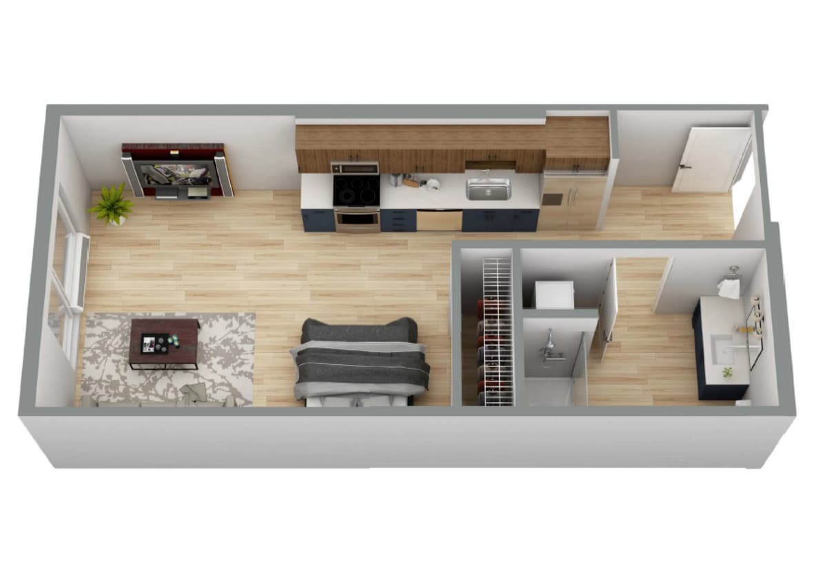 Floor Plan - Studio - E1