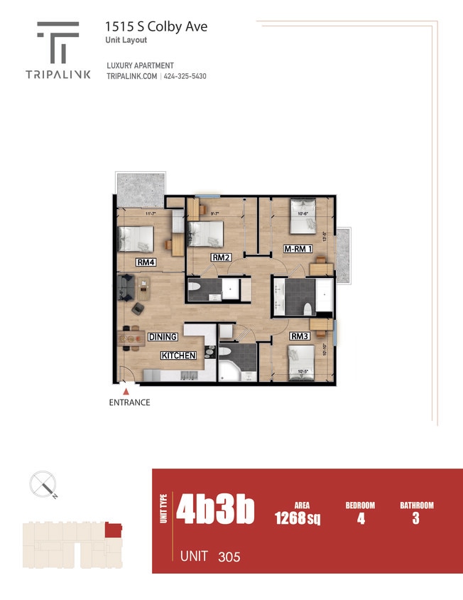 Floor Plan - Unit 305