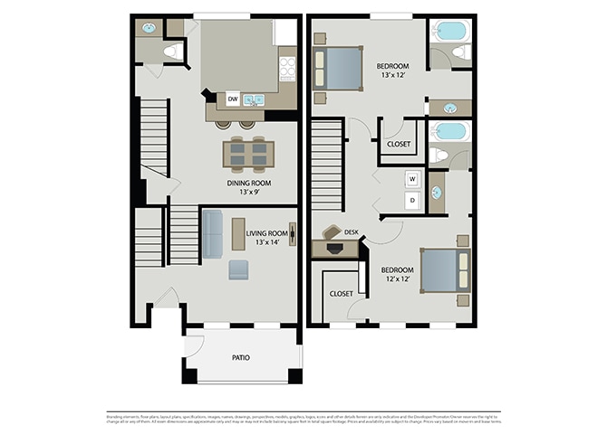Floor Plan - Georgetown  Townhome