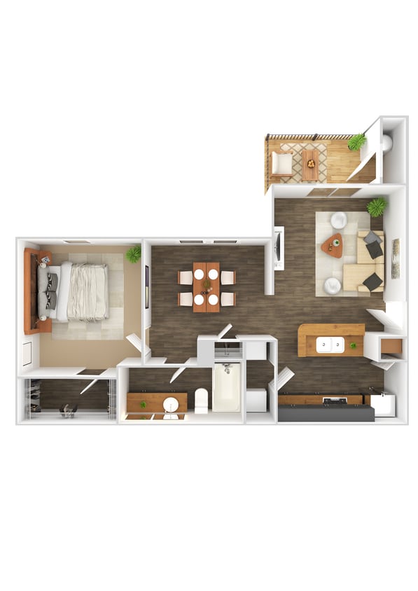 A2 Barton.jpg - A2 Barton - One Bedroom, One Bathroom