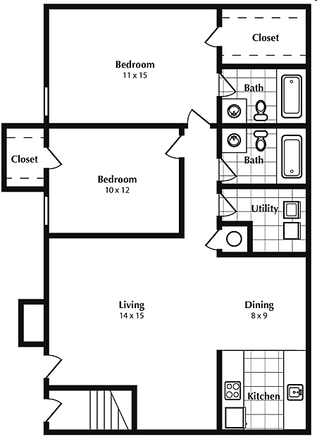 B2 - 2 Bed Large