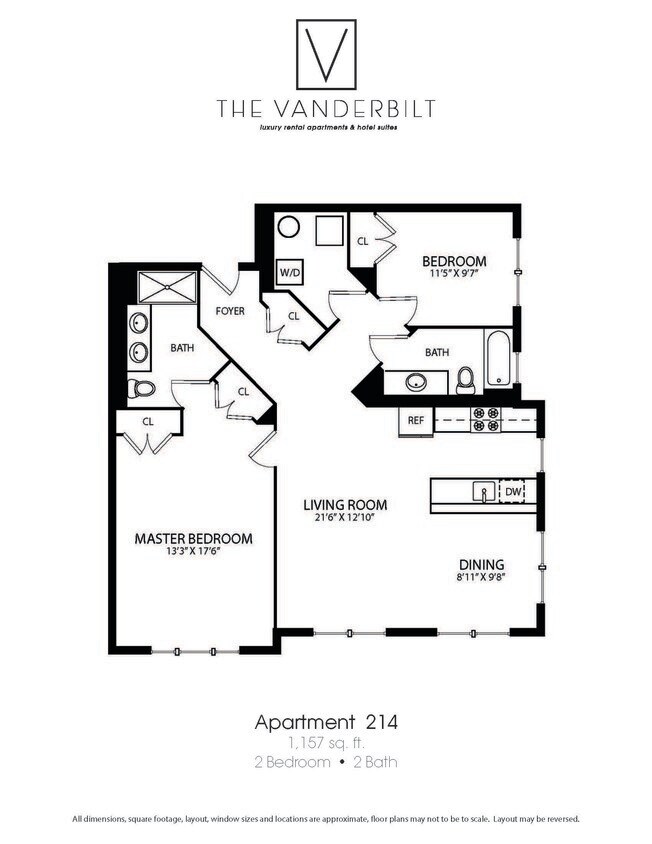 Floor Plan - 2 Bed - 2 Bath