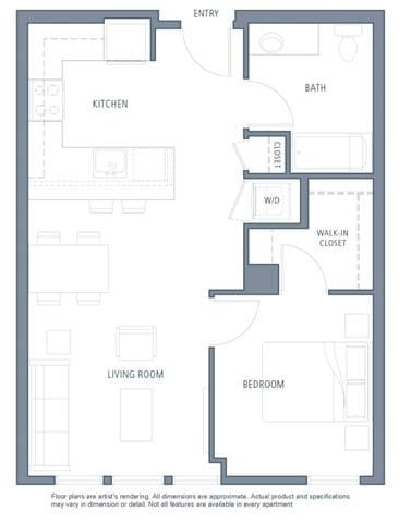 Floor Plan - 664 1B1B