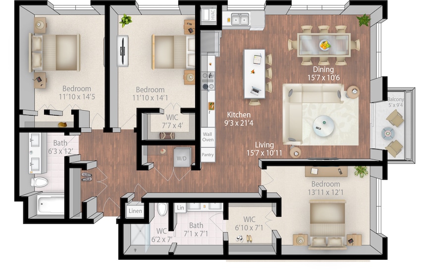 Floor Plan - Old Mill