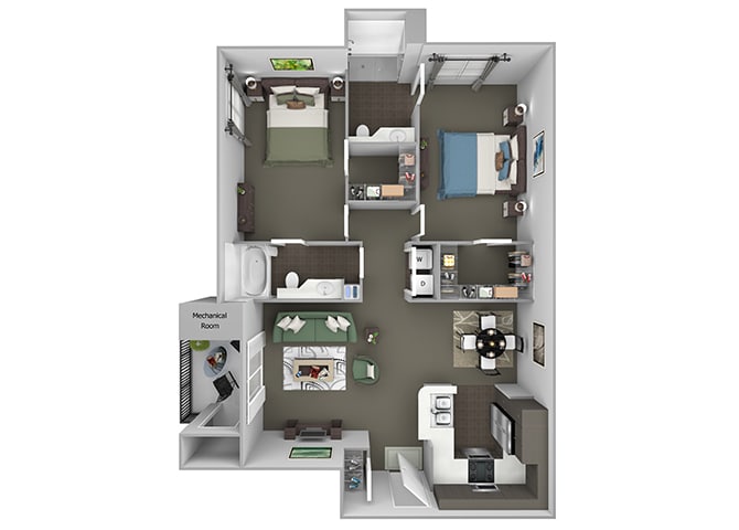 Floor Plan - B2 (White Alder)