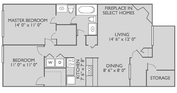 Floor Plan - Partially Renovated Modena