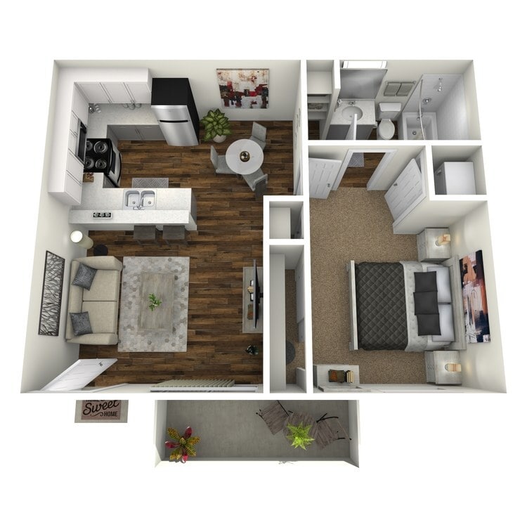 Overhead_30056.jpg - 1 Bedroom 1 Bathroom