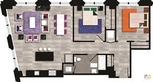 Floor Plan - Two Bedroom