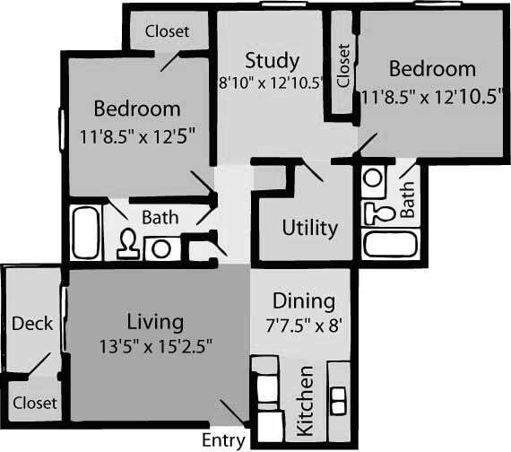 Floor Plan - Hatteras B2ADR1