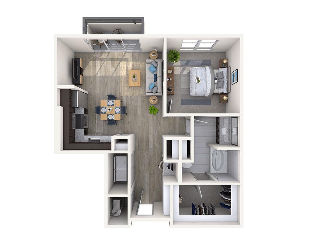 Floor Plan - One Bedroom A1G