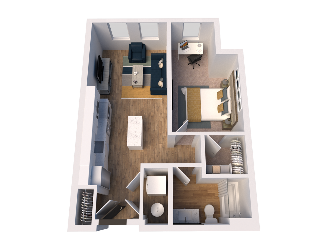 B1 floor plan The James - B1