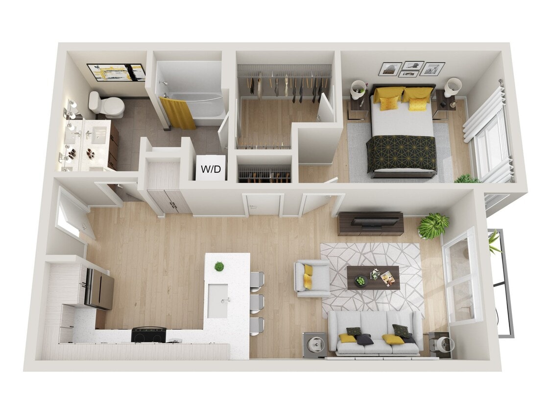 Floor Plan - 1x1 M - MFTE