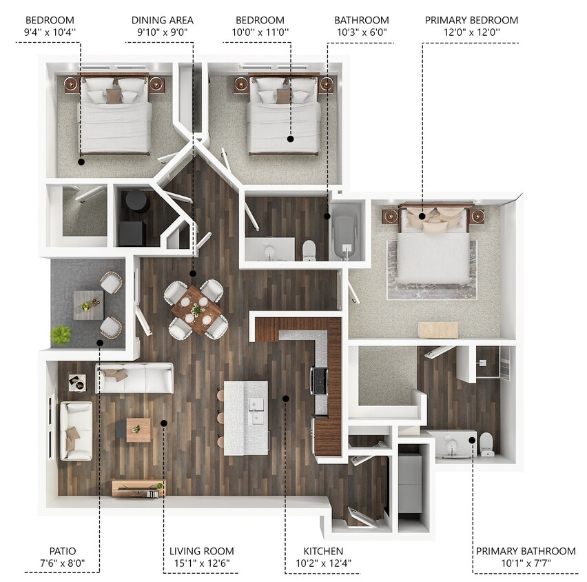 Floor Plan - C1 - Renovated