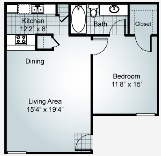 Fairway - 1 Bedroom 1 Bath