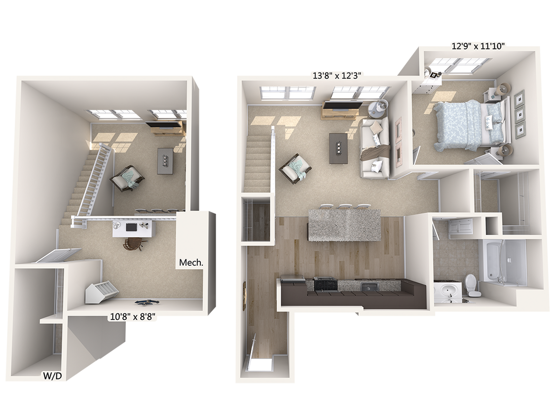 Floor Plan - A7L-1066sf-Stainless