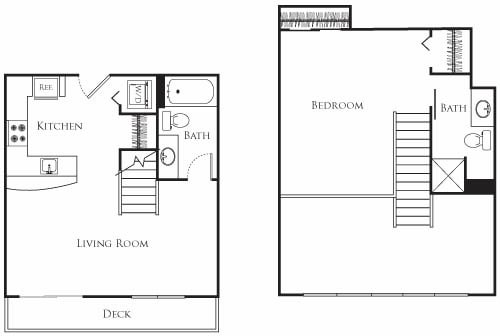 Floor Plan - One Bed - LA5