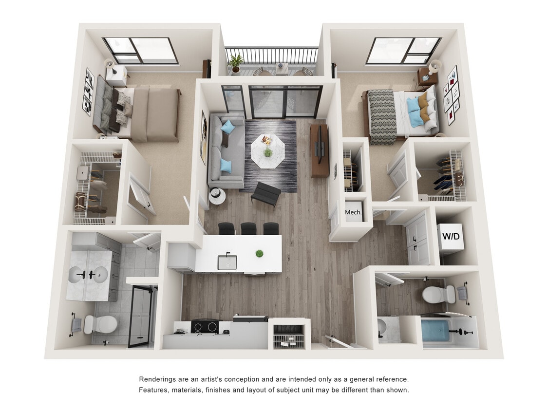 Gemini - 2 Bed, 2 Bath, 993 sq. ft. - Gemini