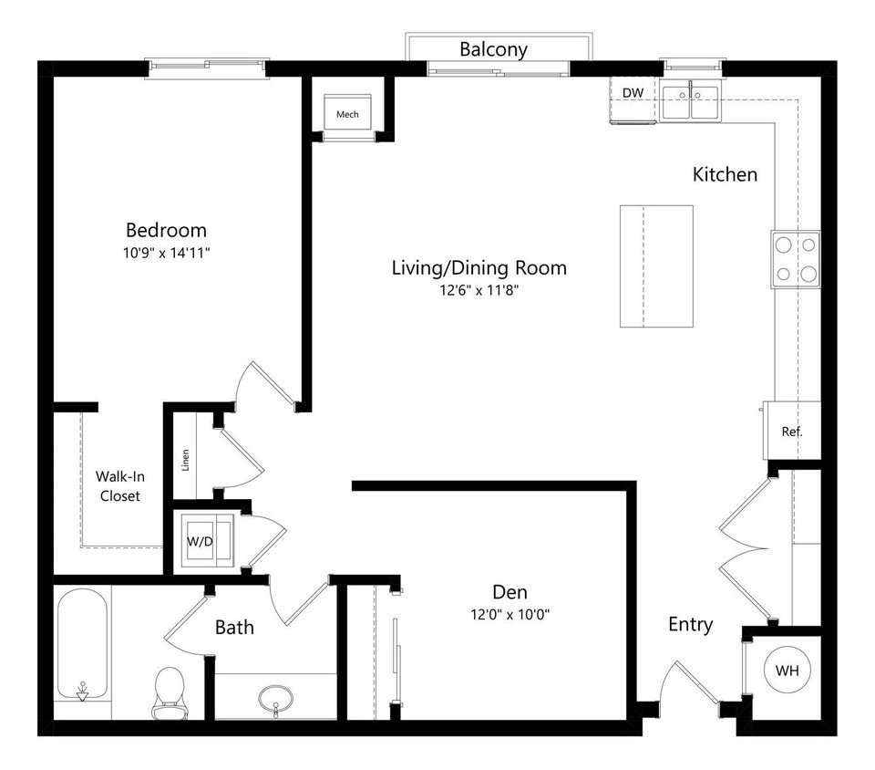 Floor Plan - Reuben with Den