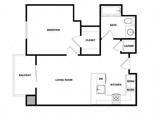 Floor Plan - 1X1 C