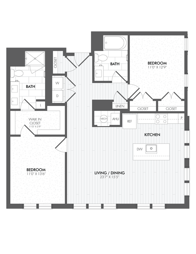 Floor Plan - 2 Bed/2 Bath-B9