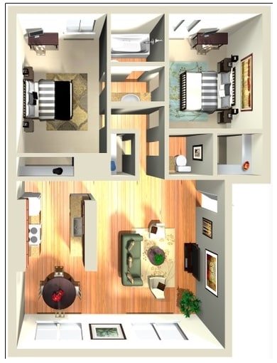 2BR/1.5BA - 2 Bed & 1.5 Bath