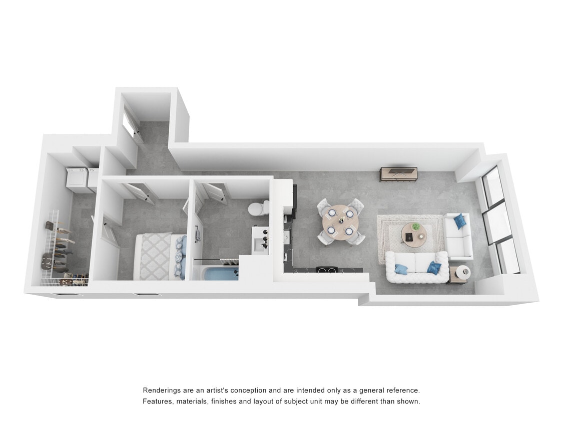 Branch - 1 Bed, 1 Bath, 903 sq. ft. - Branch