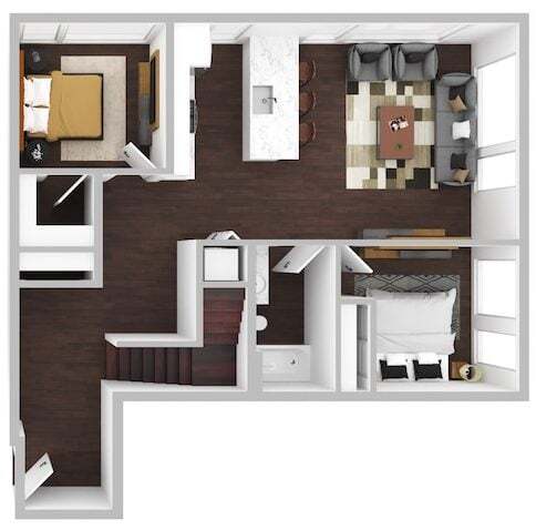 Floor Plan - 3 Bed/2 Bath-G1