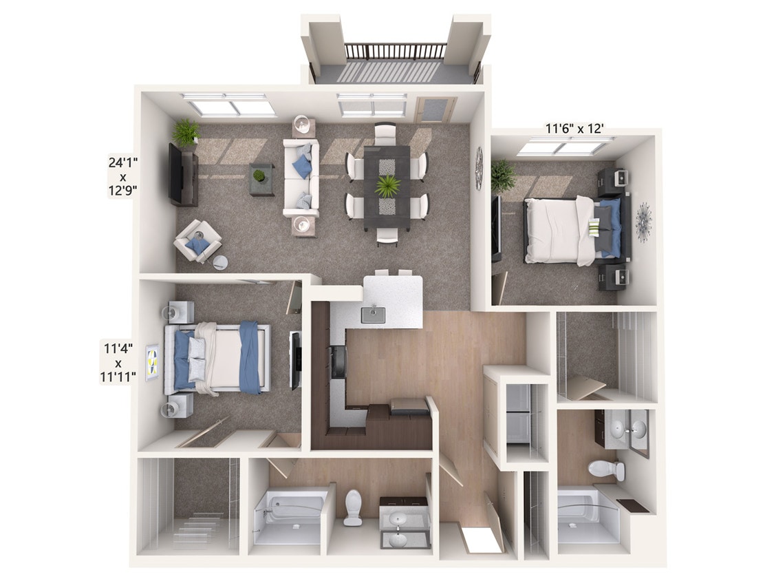 Floor Plan - B11-Esp-carpet