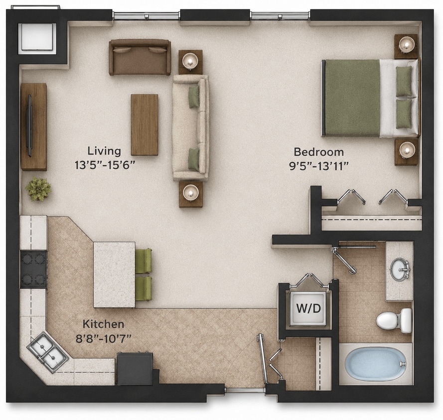 Floor Plan - Studio