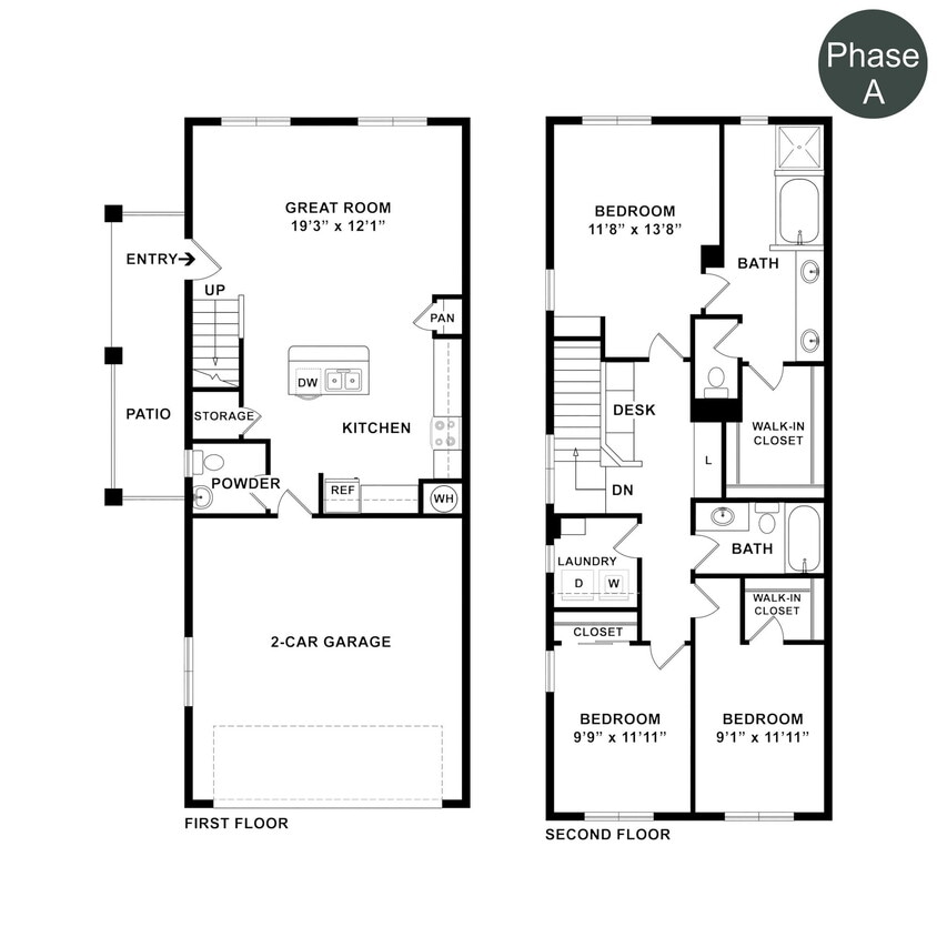 Floor Plan - The Townhomes Plan 3B