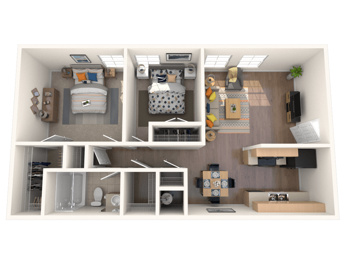 Floor Plan - Two Bedroom