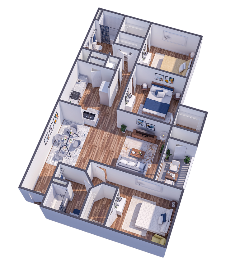 Renovated - includes granite countertops, modern hardware, appliances and lighting, white cabinetry and updated flooring/paint options. - The Clydesdale - Renovated