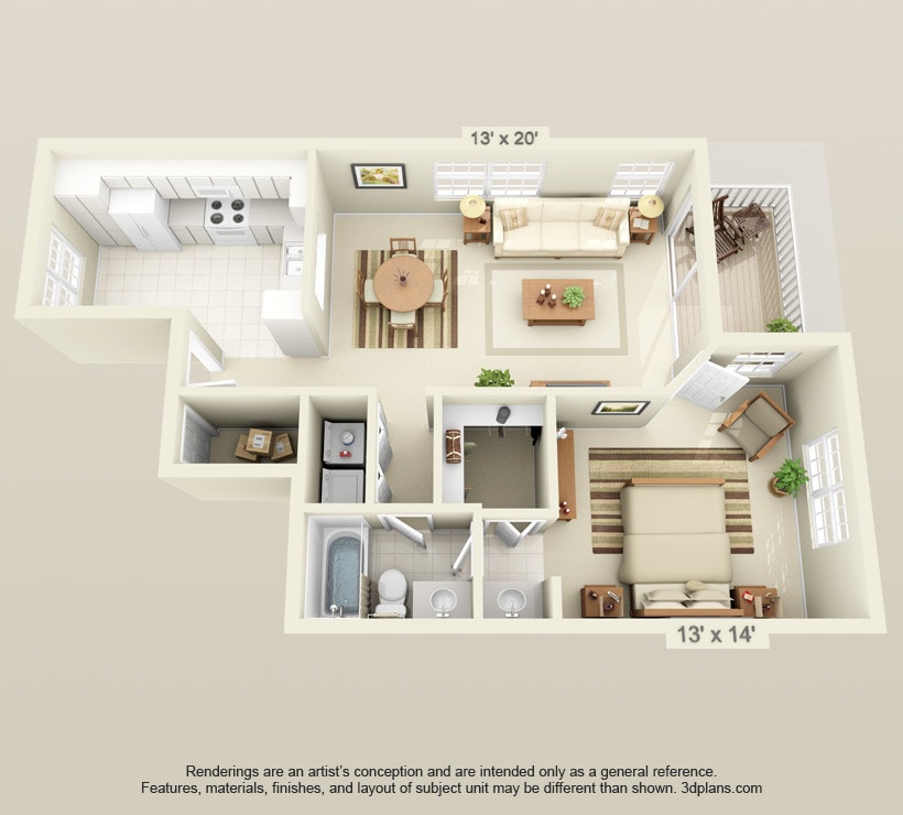 Floor Plan - 1a Luxe
