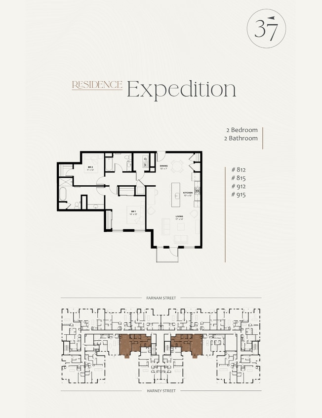 Floor Plan - Penthouse Unit B31 Expedition