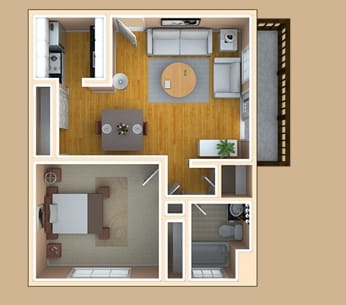 1BR/1BA - Woodlyn
