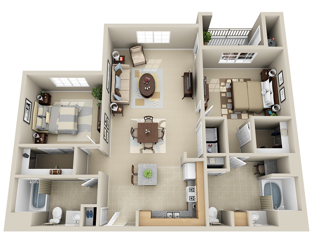 Floor Plan - Hermosa (B2H)