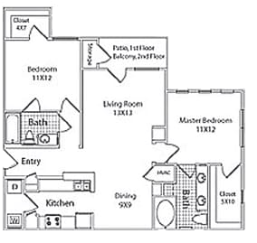 Floor Plan - 2A - Lexington