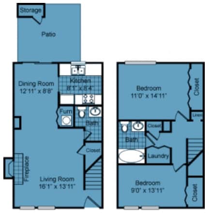 2BR/1.5BA - 2 bed 1 bath lg reno wb2x1lr-Aspen