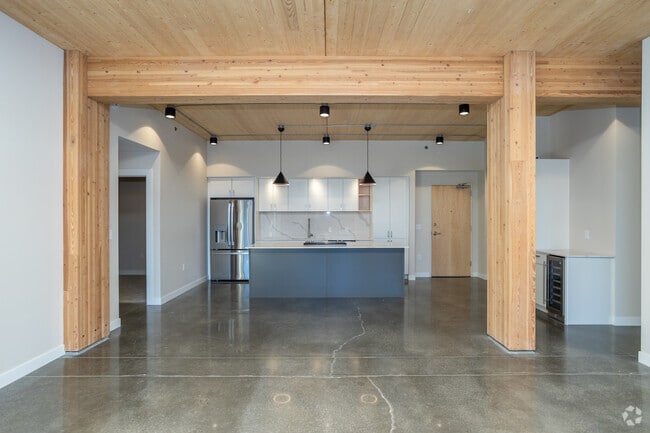 2BR, 2BA - 1,336SF - Living Room/Kitchen - The Dakota Flats at Cherapa Place