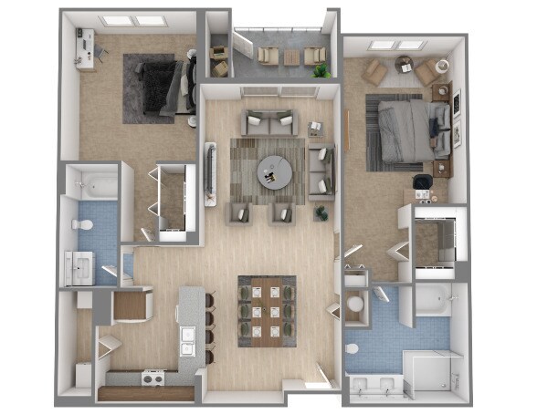 THE JASMINE 2bed2bath 1227sq - The Jasmine