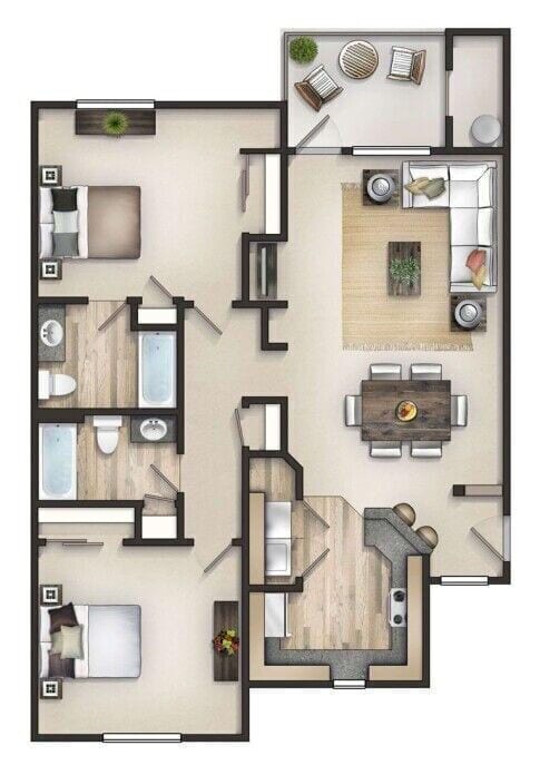 Floor Plan - The Carlyle 50
