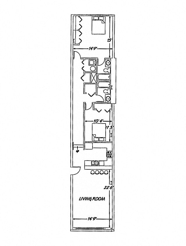 Floor Plan - 2 Bedroom B5.1
