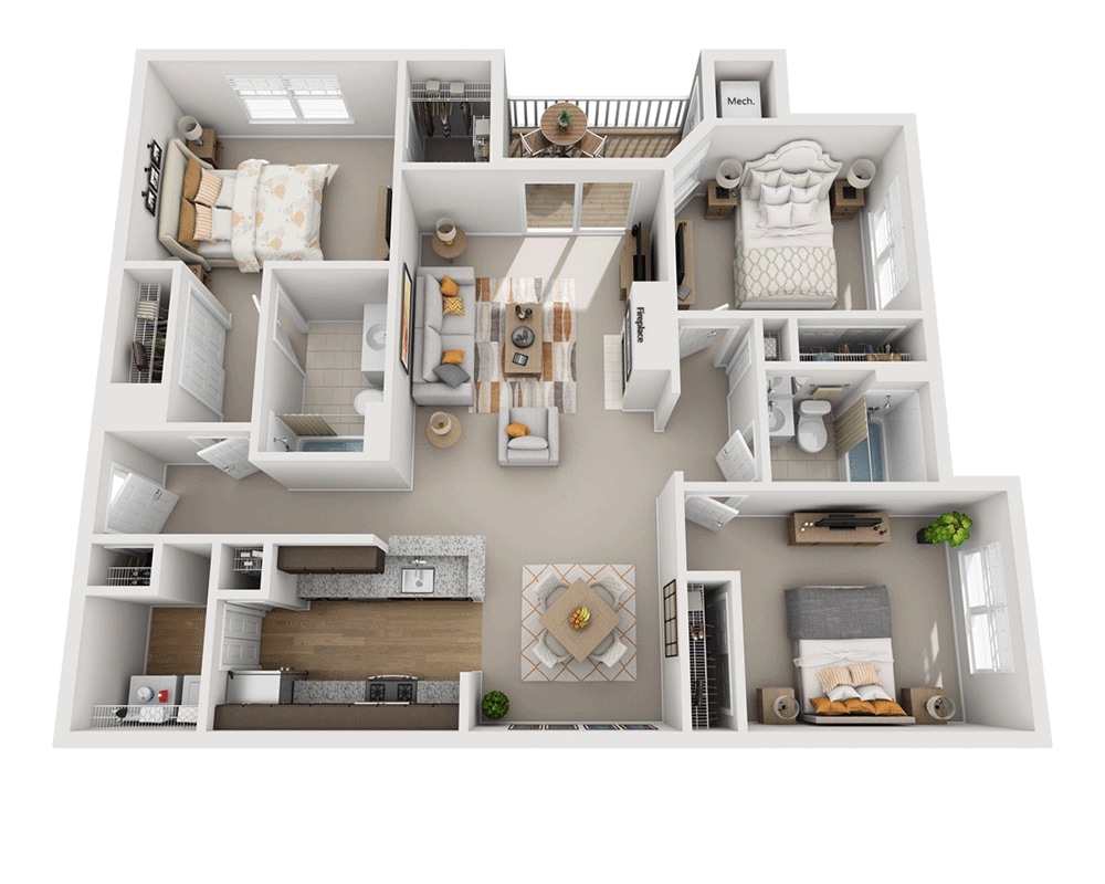Floor Plan - Cypress Gardens (C2)