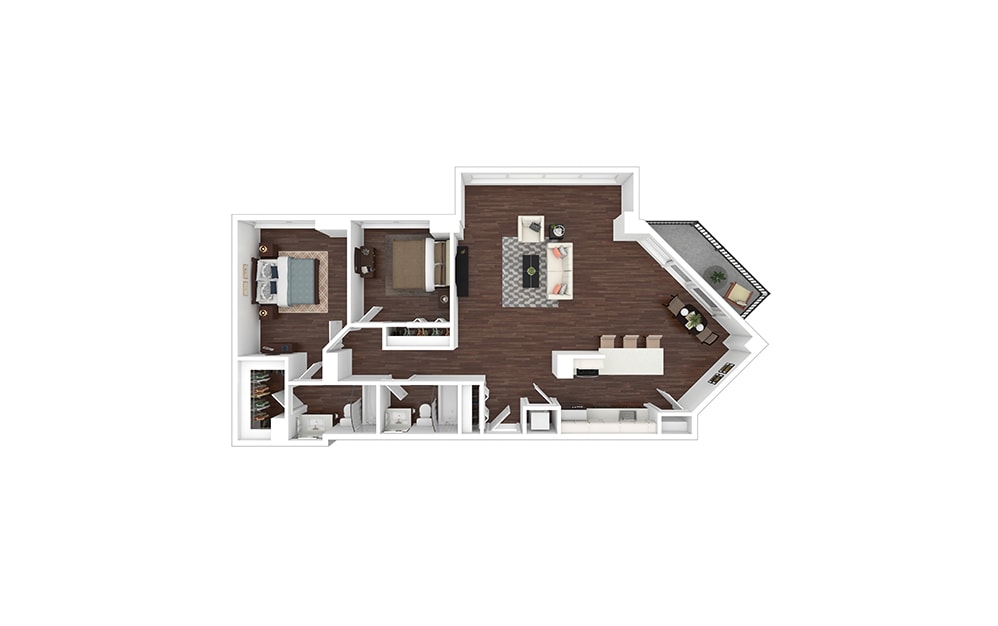 Floor Plan - B18 - Renovated