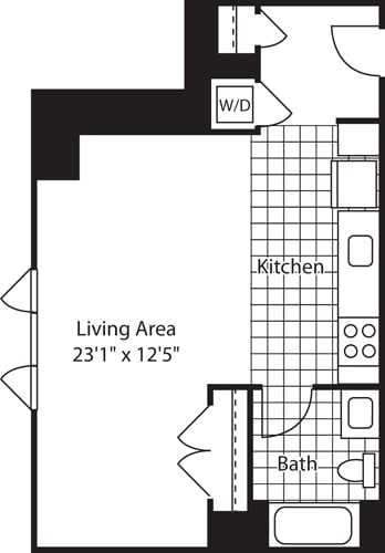 Floor Plan - Studio (North)- 535