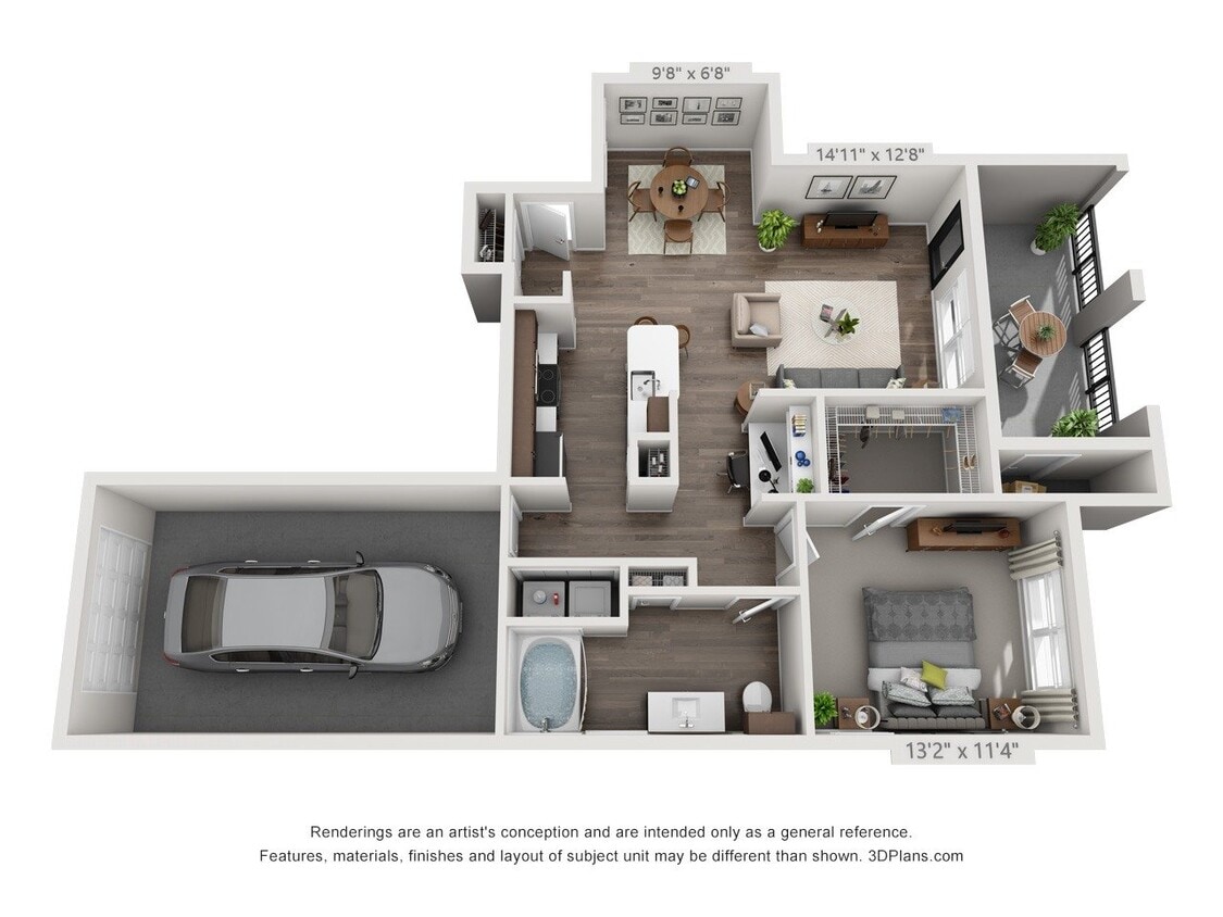 Floor Plan - Andover Park 1A4