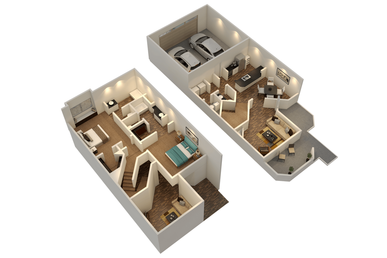 Floor Plan - Oxford Townhome