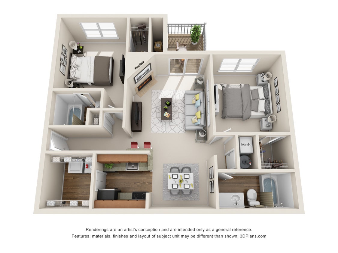 Floor Plan - Arlington 2x2