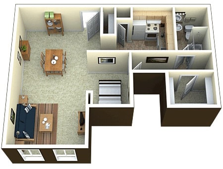 Floor Plan - Studio